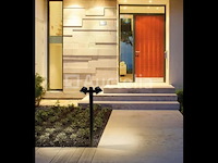 6 x led tuinlamp – 2 x gu10 roterend – 60 cm – ip54 waterdicht – zwart (sla-34) - afbeelding 1 van  2