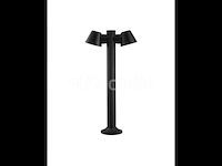 6 x led tuinlamp – 2 x gu10 roterend – 60 cm – ip54 waterdicht – zwart (sla-34) - afbeelding 3 van  5