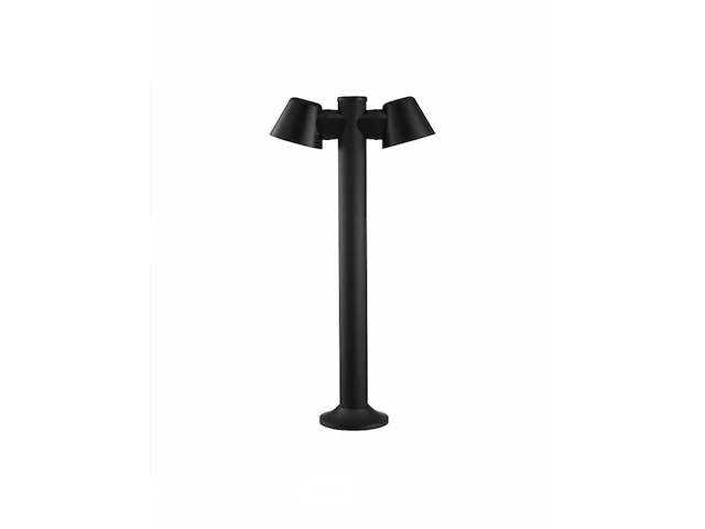 6 x led tuinlamp – 2 x gu10 roterend – 60 cm – ip54 waterdicht – zwart (sla-34) - afbeelding 3 van  6