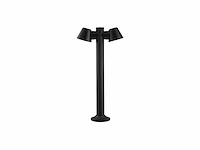 6 x led tuinlamp – 2 x gu10 roterend – 60 cm – ip54 waterdicht – zwart (sla-34) - afbeelding 2 van  5