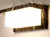 6 x led wandlamp 12w – 3500k neutraal wit – zwart – ip54 (saw-02) - afbeelding 2 van  5