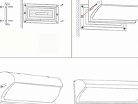 6 x led wandlamp 12w – 3500k neutraal wit – zwart – ip54 (saw-05) - afbeelding 5 van  5