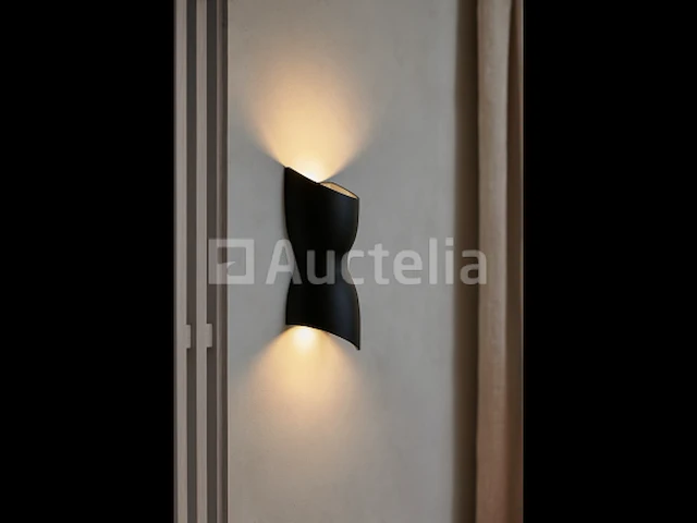6 x led wandlamp torso vorm – 2 x 5w – 3500k neutraal wit – zwart – ip54 (sw-159) - afbeelding 3 van  4
