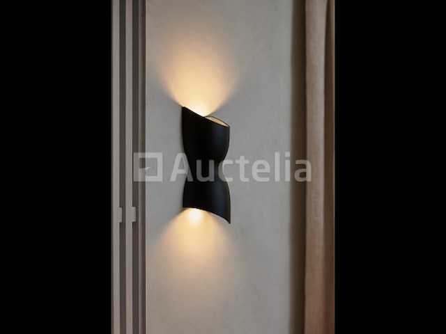 6 x led wandlamp torsvorm – 2 x 5w – 3500k neutraal wit – zwart – ip54 (sw-159) - afbeelding 4 van  4