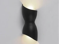 6 x led wandlamp torsvorm – 2 x 5w – 3500k neutraal wit – zwart – ip54 (sw-159) - afbeelding 3 van  4