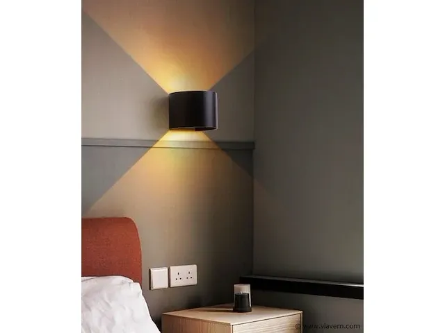 6 x led wandlamp - afbeelding 2 van  4
