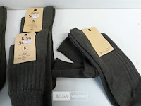 6 x leger sokken groen 48+ 75% wol – 25% polyamide - afbeelding 3 van  3