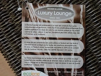 6 x luxury lounge wickerzetel met arm rond fantasy grey - afbeelding 4 van  4