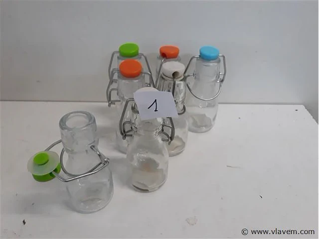 6 x melkflesje 75ml met klipsluiting - afbeelding 1 van  2