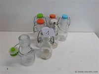 6 x melkflesje 75ml met klipsluiting