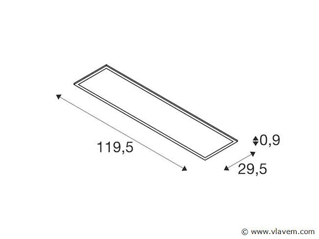 6 x nomad cristal led panelen 120 x 30 cm - afbeelding 7 van  10