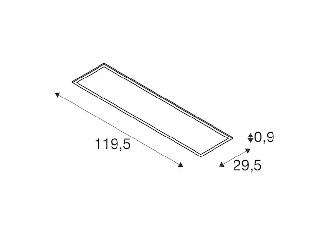 6 x nomad cristal led panelen 120 x 30 cm - afbeelding 8 van  11