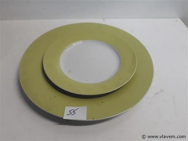 6 x ontbijtbord + 3 x platte borden - afbeelding 2 van  2