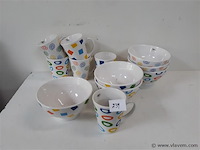 6 x ontbijtkom + 6 x koffiemok - afbeelding 1 van  2