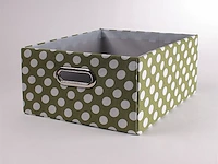 6 x opbergmand - print - groen - afm. 30 x 27 x 15 cm. - afbeelding 2 van  5