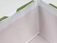 6 x opbergmand - print - groen - afm. 30 x 27 x 15 cm. - afbeelding 3 van  5