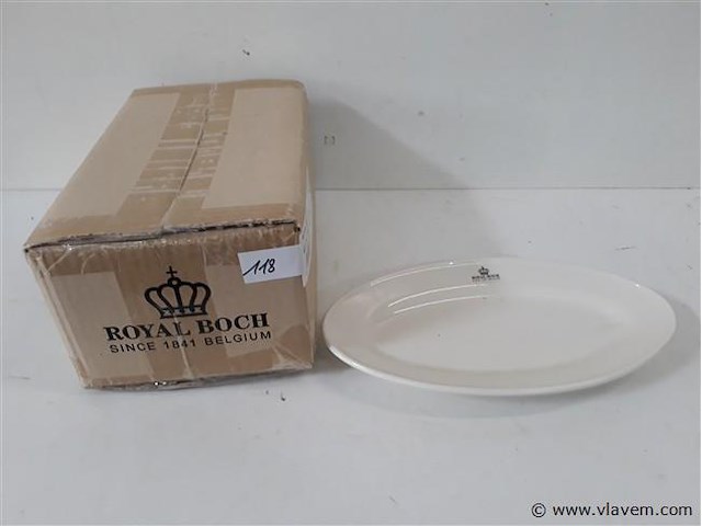 6 x ovaal bord royal boch - afbeelding 2 van  2