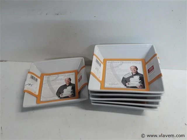 6 x piet huysentruyt soepkom vierkant 17x17 cm - afbeelding 1 van  2