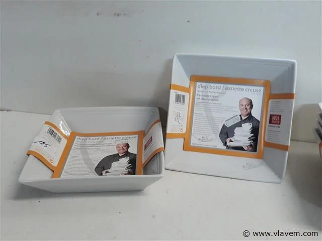 6 x piet huysentruyt soepkom vierkant 17x17 cm - afbeelding 2 van  2