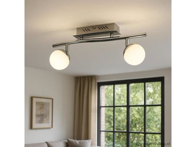 6 x plaled-meubel – 2 spots – hl7182l – 2 x 4w max – 4000k – neutraal wit – zilver - afbeelding 2 van  4