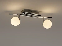 6 x plaled-meubel – 2 spots – hl7182l – 2 x 4w max – 4000k – neutraal wit – zilver - afbeelding 1 van  4