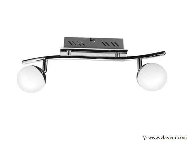 6 x plaled-meubel – 2 spots – hl7182l – 2 x 4w max – 4000k – neutraal wit – zilver - afbeelding 4 van  4