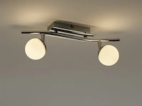 6 x plaled-meubel – 2 spots – hl7182l – 2 x 4w max – 4000k – neutraal wit – zilver - afbeelding 1 van  5
