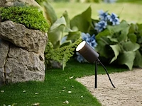 6 x prikspot tuinlamp gu10 fitting zand zwart draaibaar waterdicht - afbeelding 4 van  6