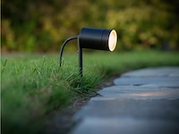 6 x prikspot tuinlamp gu10 fitting zand zwart draaibaar waterdicht - afbeelding 1 van  6