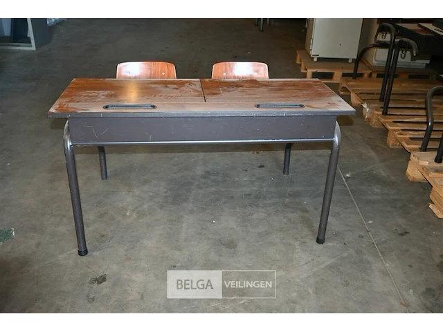 6 x retro schoolbank - afbeelding 3 van  5