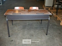 6 x retro schoolbank - afbeelding 3 van  5