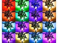 6 x rgb led-spot – ip54waterdicht – aluminium – ø60 mm – inclusief lamp - afbeelding 3 van  4