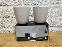 6 x sabatier coffee mugs set - charme white - afbeelding 2 van  5