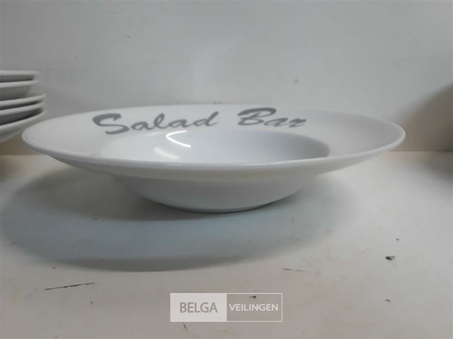 6 x saladebord porselein - afbeelding 3 van  3