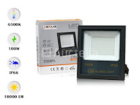 6 x schijnwerper led 100w – 6500k koud wit – ip66 waterdicht – 10.000 lm - afbeelding 4 van  4