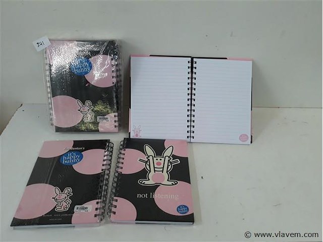 6 x schrift met lijnen bunny - afbeelding 1 van  2