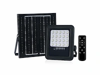 6 x solar 500 lumen led breedstraaler met afstandsbediening - afbeelding 1 van  6
