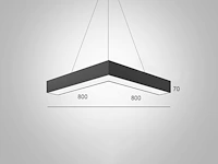 6 x solo squad 80 led design lamp zwart - afbeelding 9 van  10