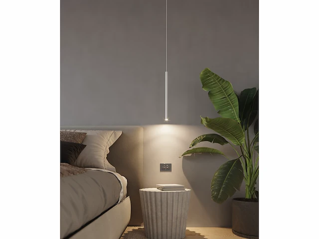6 x solo tube slim design hanglamp wit - afbeelding 2 van  7