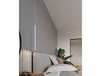 6 x solo tube slim design hanglamp wit - afbeelding 3 van  7