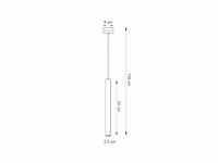 6 x solo tube slim design hanglamp wit - afbeelding 5 van  7