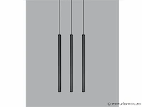 6 x solo tube slim design hanglamp zwart - afbeelding 3 van  10