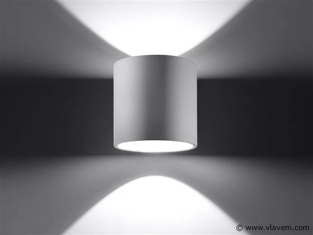 6 x solo tube wand armatuur wit - afbeelding 1 van  5