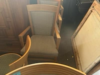 6 x stoelen met armleuning - afbeelding 1 van  4