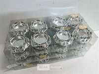 6 x t-lichthouder zilver 4 stuks 7,5 cm - afbeelding 3 van  3