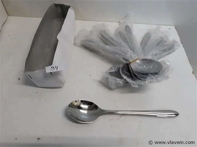 6 x tafellepel 20 cm 18/10 - afbeelding 1 van  2