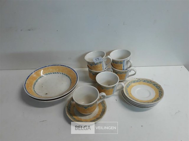 6 x tas 6 x onderbord 2 x soepbord - afbeelding 1 van  3