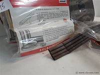6 x tochtband gummi 9x6mm x 25 m - afbeelding 2 van  2