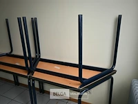 6 x trapeziumvormige tafel - afbeelding 4 van  5