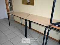 6 x trapeziumvormige tafel - afbeelding 5 van  5